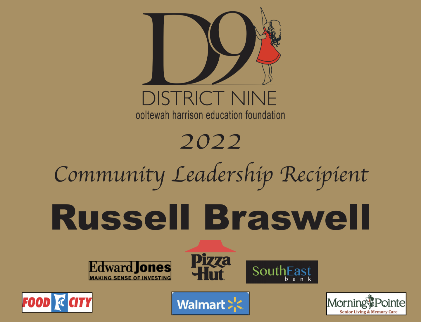 Russell Braswell – Community Leadership Recipient