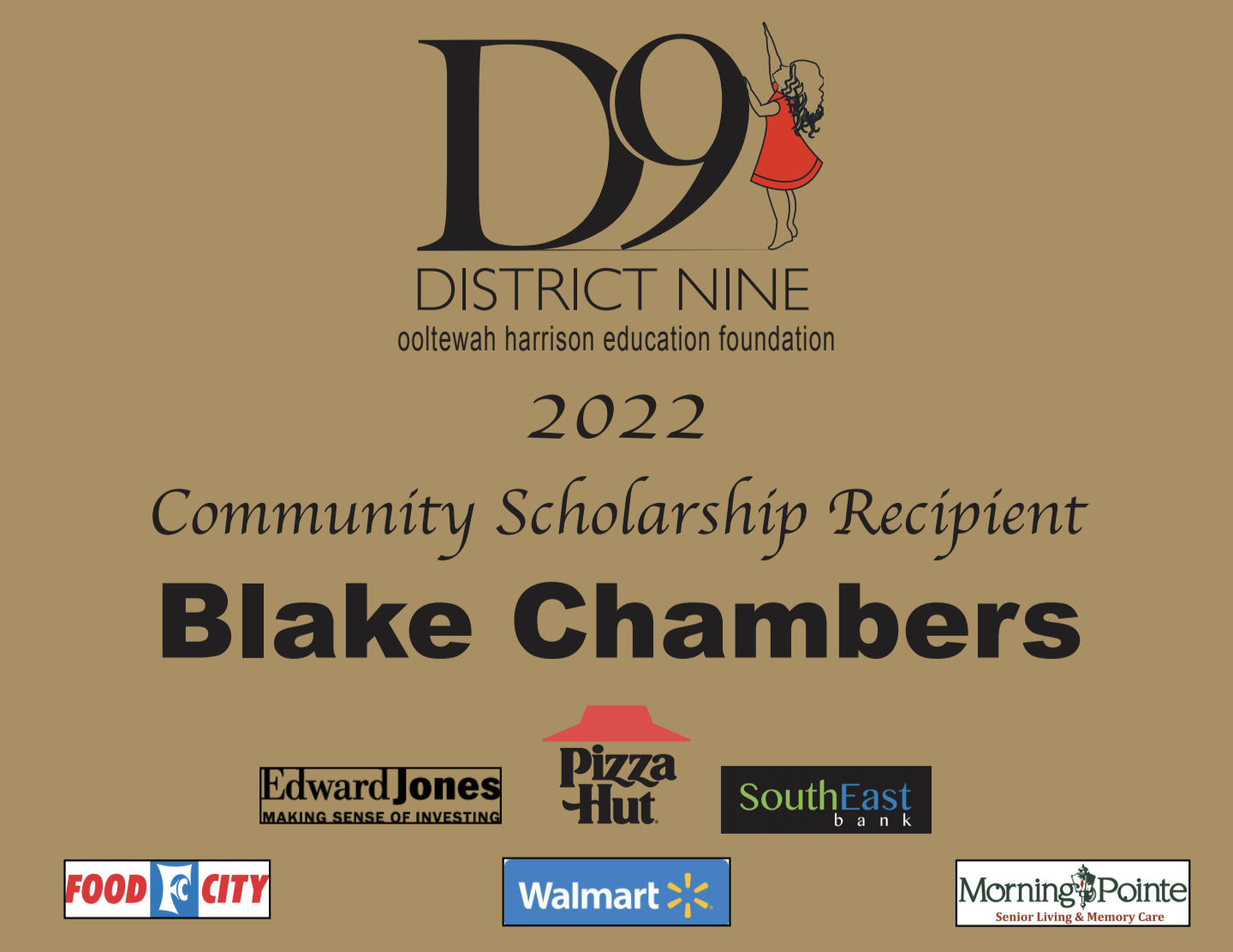 Blake Chambers – Community Leadership Recipient