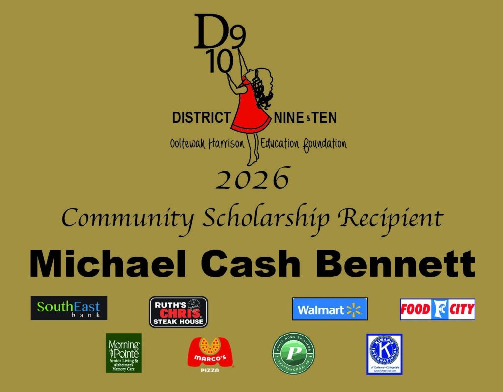 Michael Cash Bennett – 2026 Community Scholarship Recipient